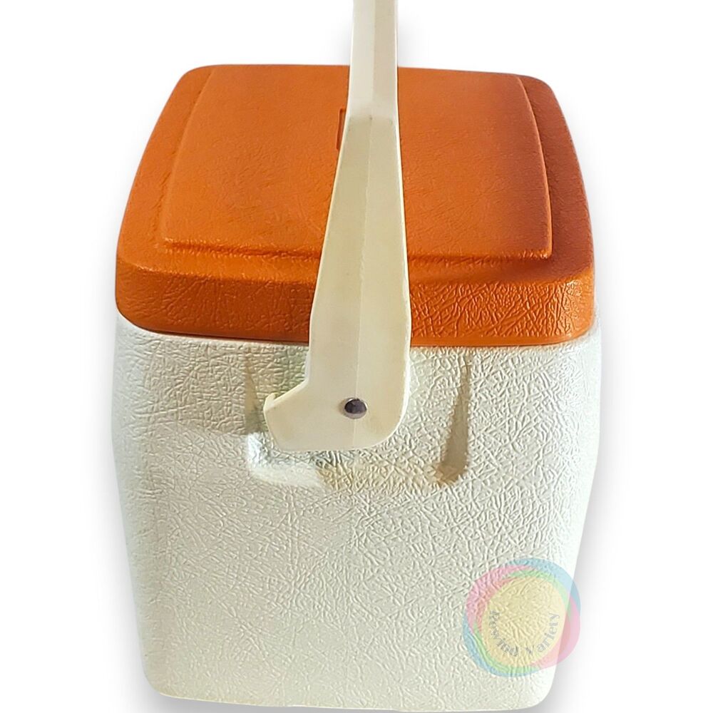 Vintage Coleman Lil Oscar Orange Cooler 5272 - Picture 8 of 16